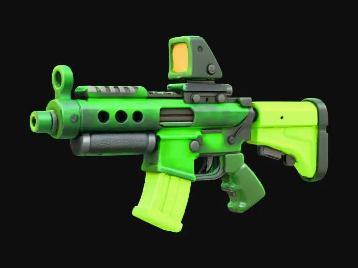 3D model for Colorful Cartoon Rifle