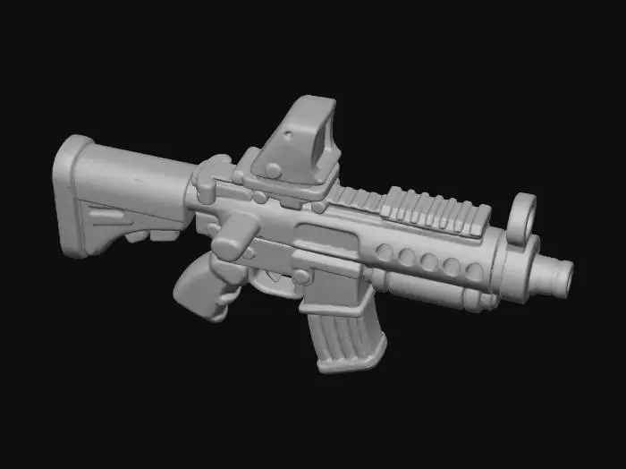 3D model for Colorful Cartoon Rifle