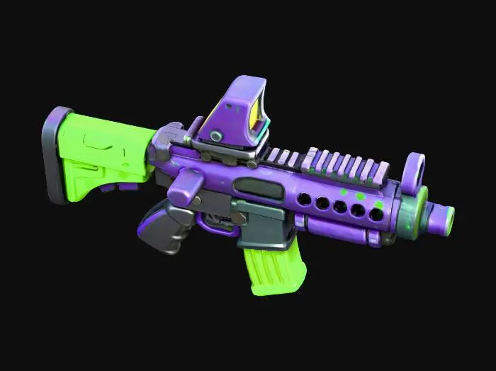 3D model for Colorful Cartoon Rifle