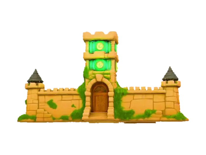 Fortune Fortress - Fantastical 3D model, vytvořený pomocí AI