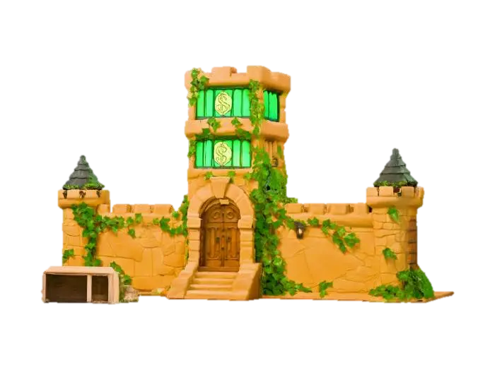 Fortune Fortress - Fantastical 3D model, vytvořený pomocí AI