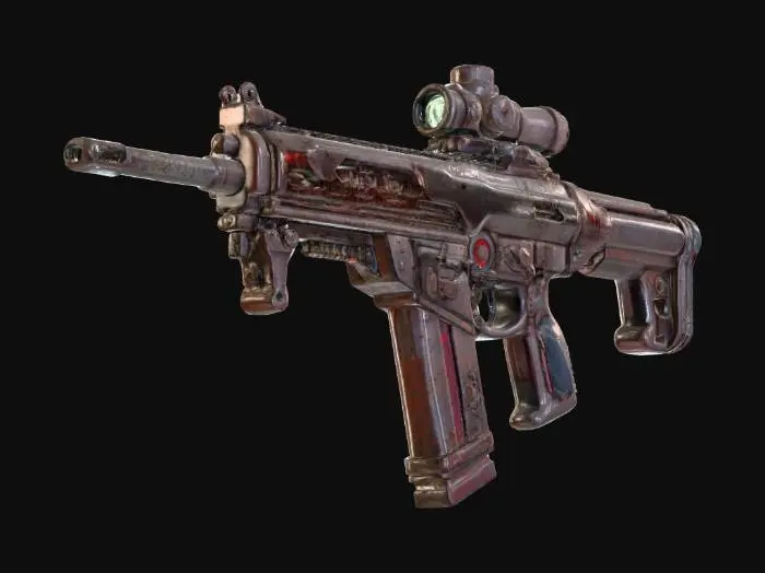 3D model for Neon Tactical Rifle