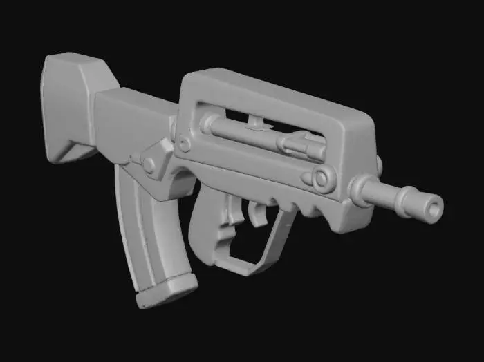 3D model for Cyberpunk-Famas-X-Rifle