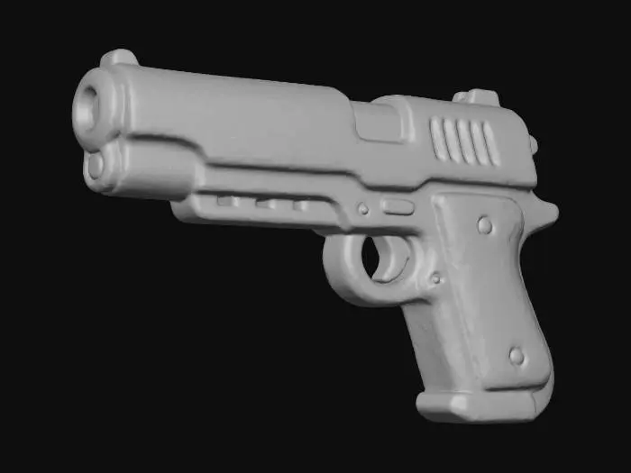3D model for Pistol Illustration