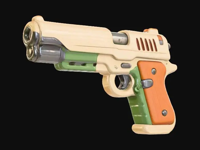3D model for Pistol Illustration