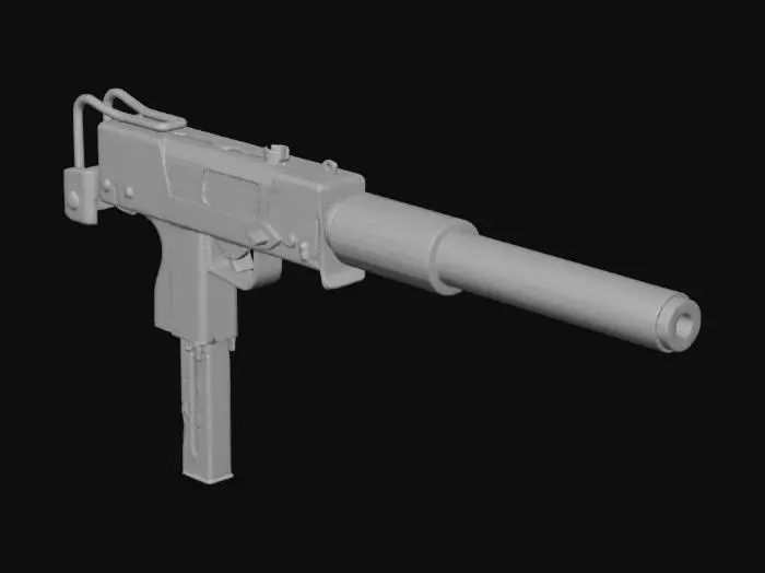 3D model for Silenced Uzi Vector