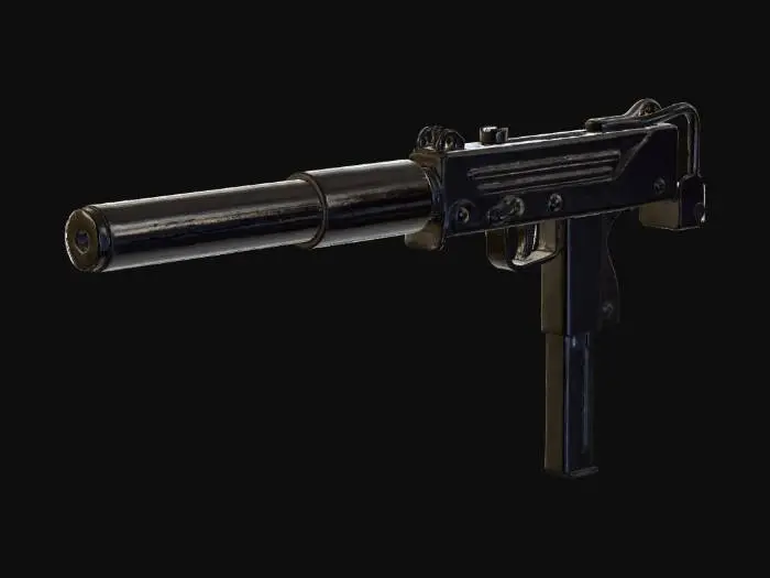 3D model for Silenced Uzi Vector