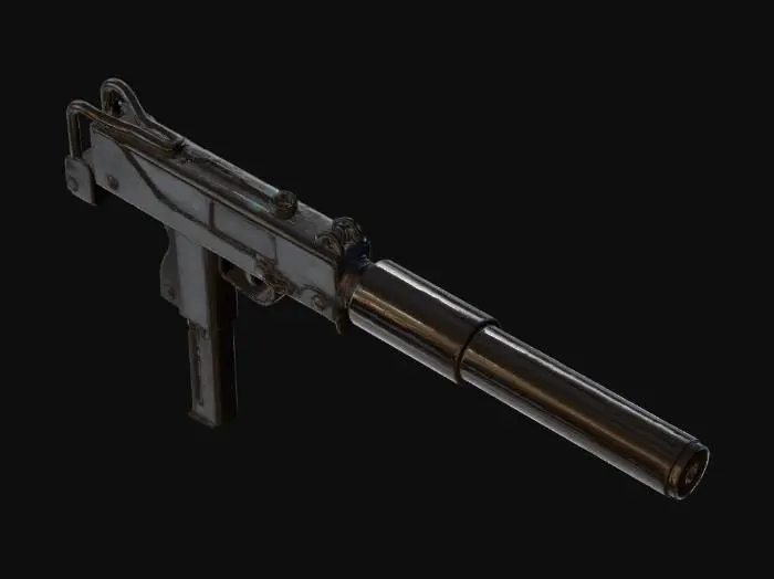 3D model for Silenced Uzi Vector