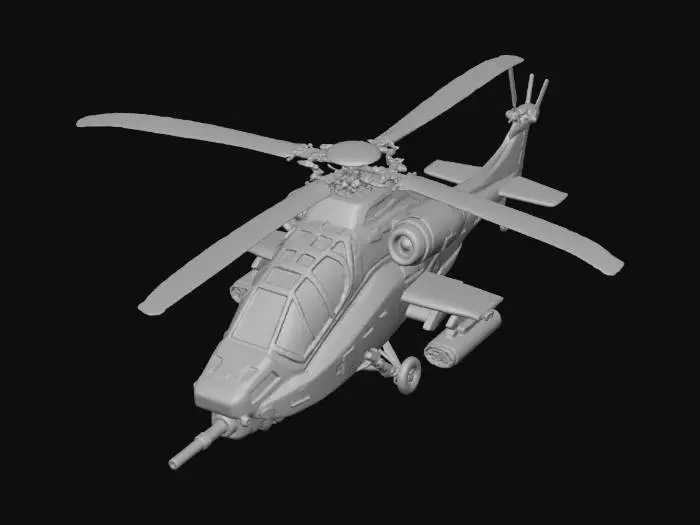 3D model for Futuristic Stealth Helicopter