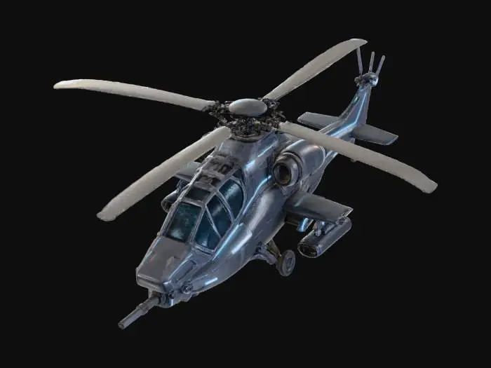 3D model for Futuristic Stealth Helicopter
