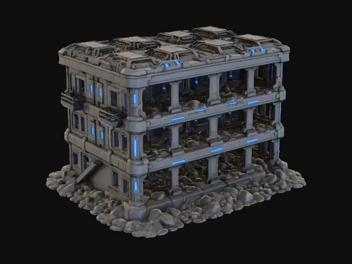 3D model for Futuristic Outpost