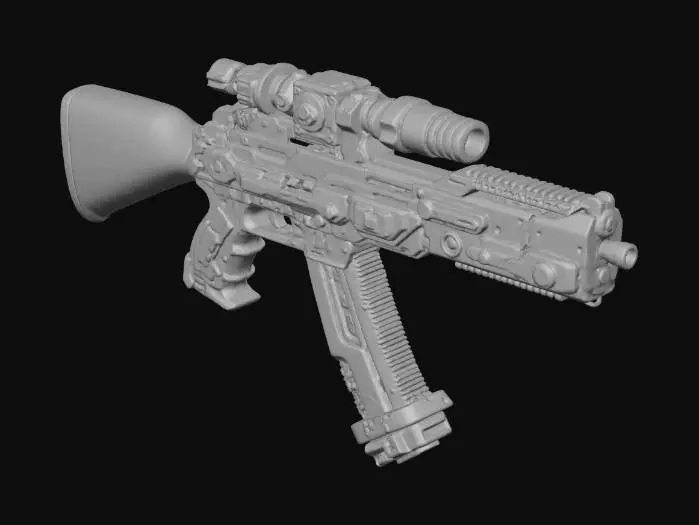 3D model for Cyber Rifle -X-