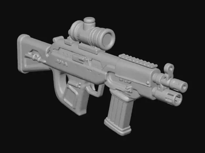 3D model for Pixelated Precision Rifle