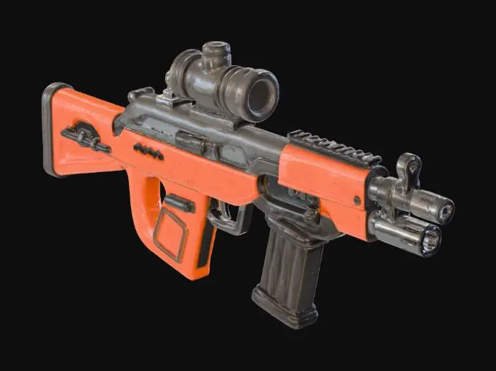 3D model for Pixelated Precision Rifle