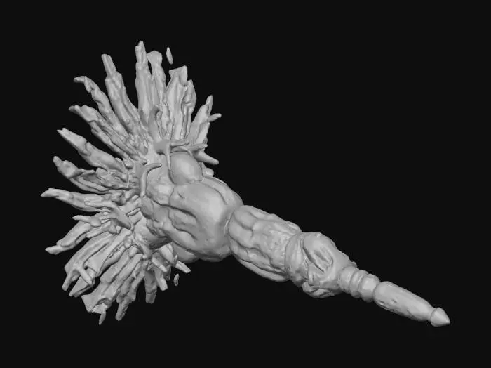 3D model for Flameburst Wand