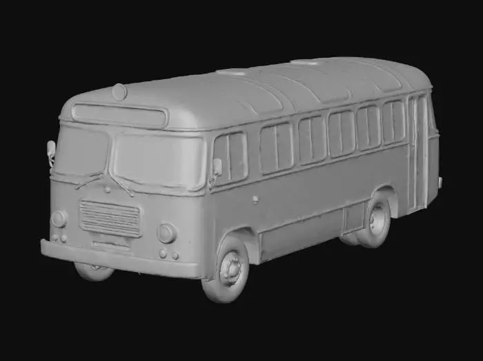 3D model for Retro Red Bus