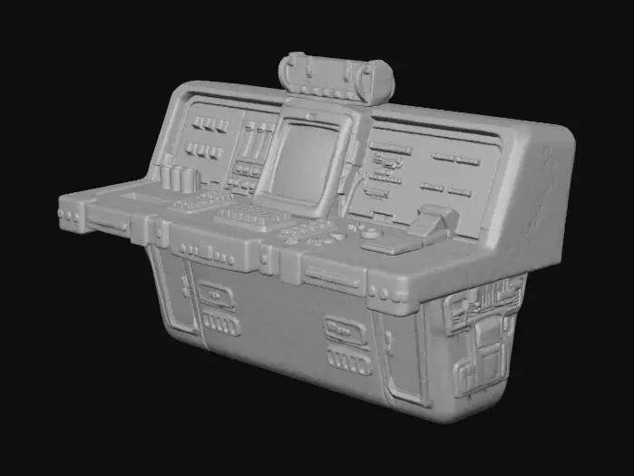 3D model for Futuristic Control Console, #Thanksgiving#