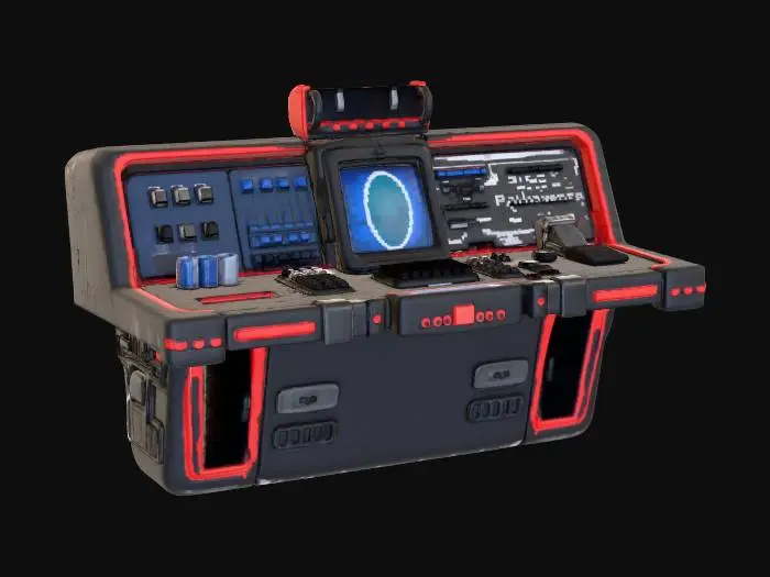 3D model for Futuristic Control Console, #Thanksgiving#