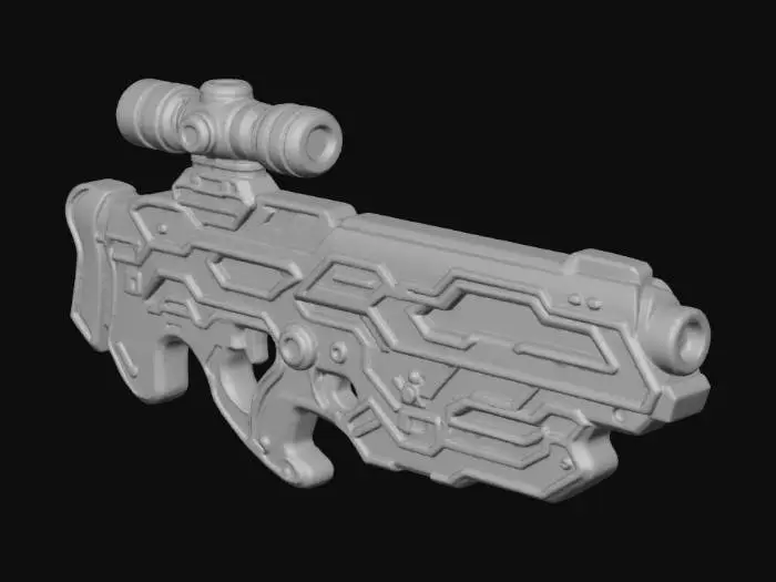 3D model for Neon Blaster, #Thanksgiving#