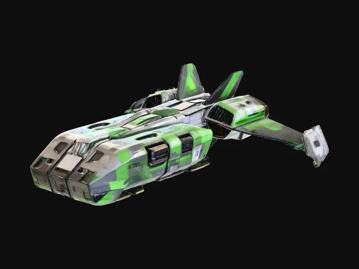 3D model for Emerald Voyager Spaceflyer