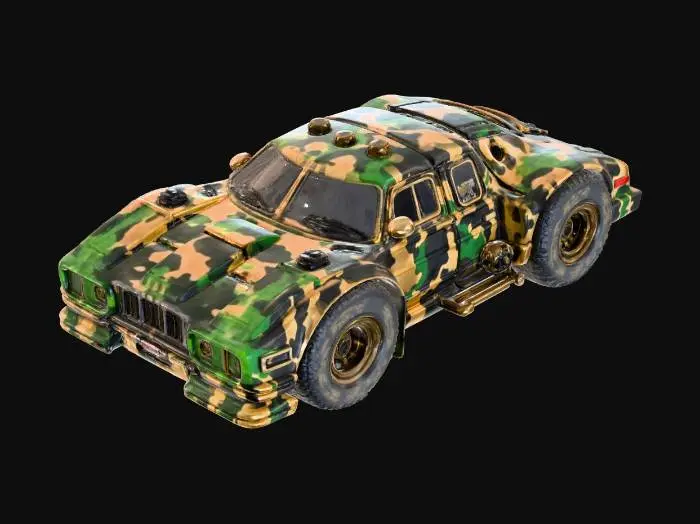 3D model for Camo Rally Car