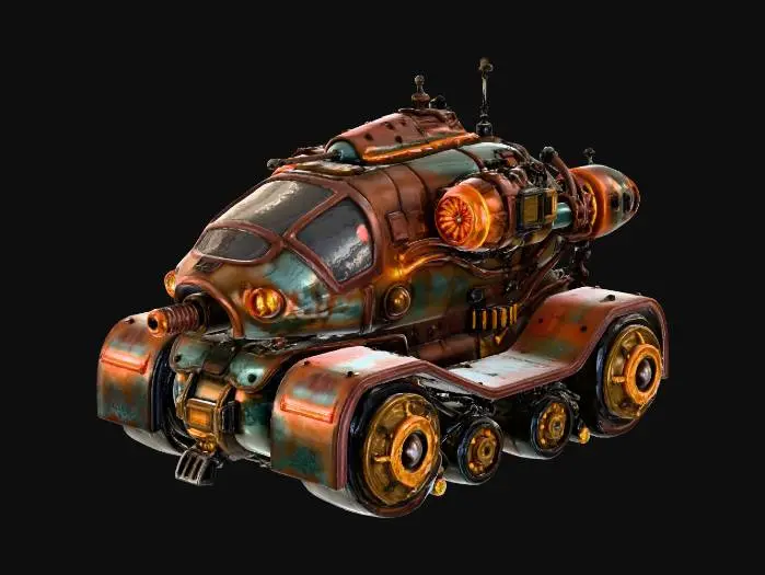 3D model for Rusty Rover