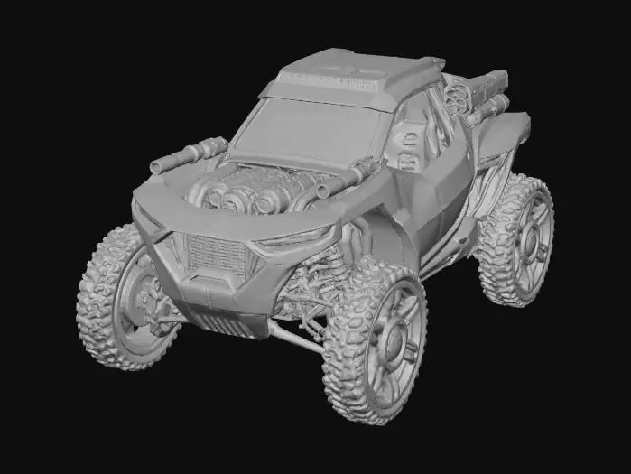 3D model for Futuristic Off-Road Warrior
