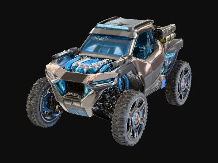 3D model for Futuristic Off-Road Warrior