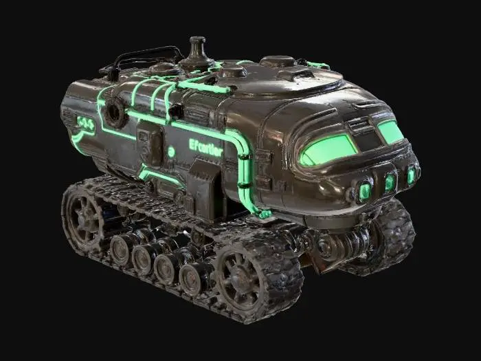 3D model for Futuristic Explorer Rover