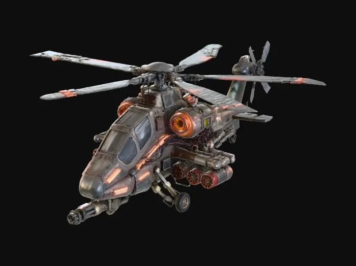 3D model for Steampunk Chopper