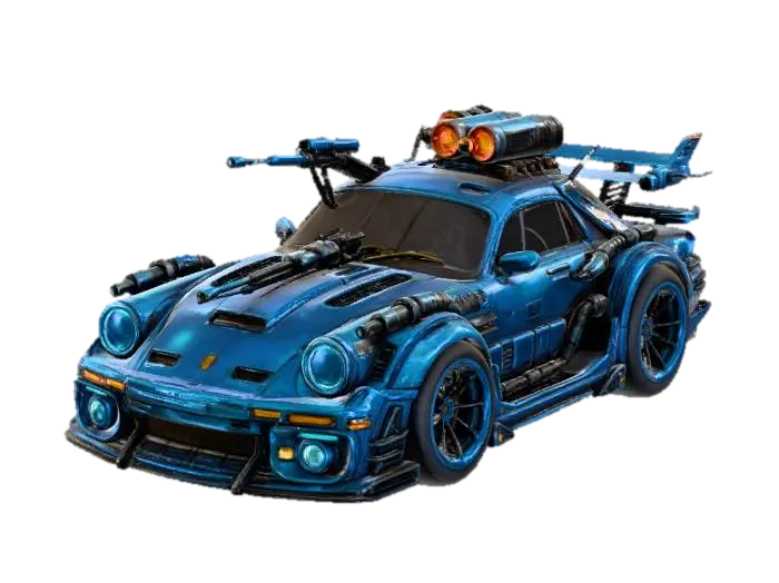 Cybercar Evolution X - Electric 3D model, vytvořený pomocí AI