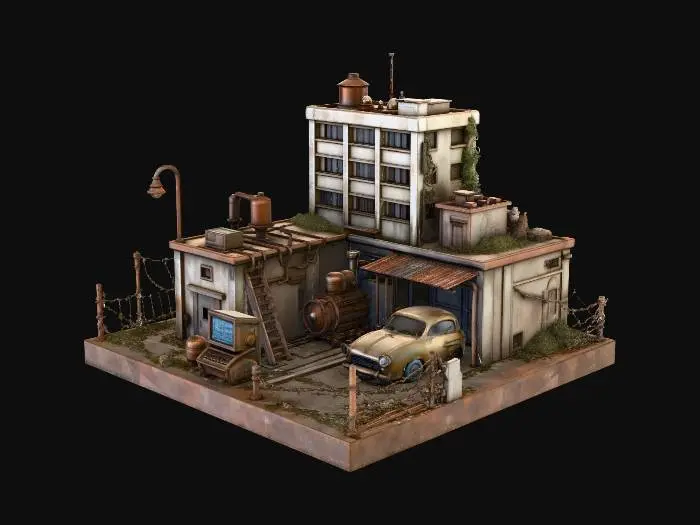 3D model for Rustic Compound Diorama X
