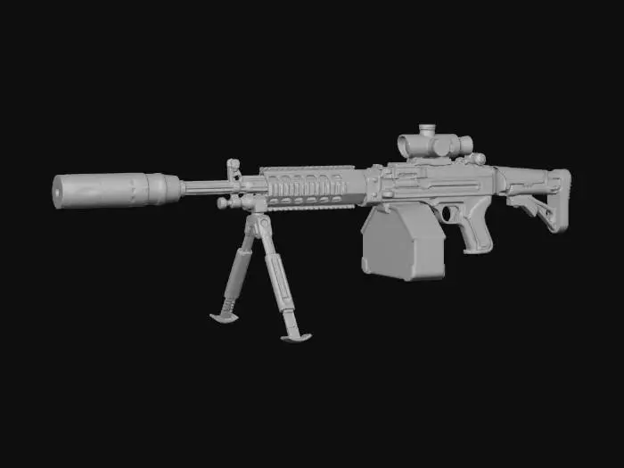 3D model for Camouflage Tactical Rifle X