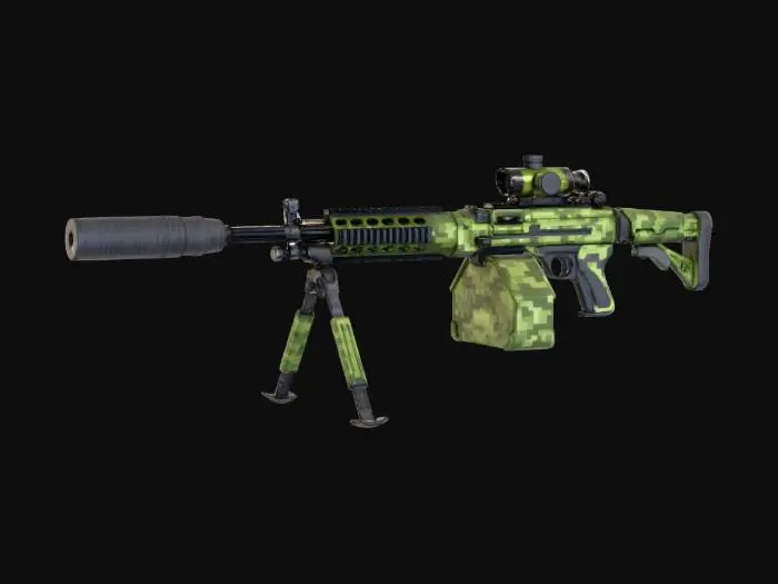 3D model for Camouflage Tactical Rifle X