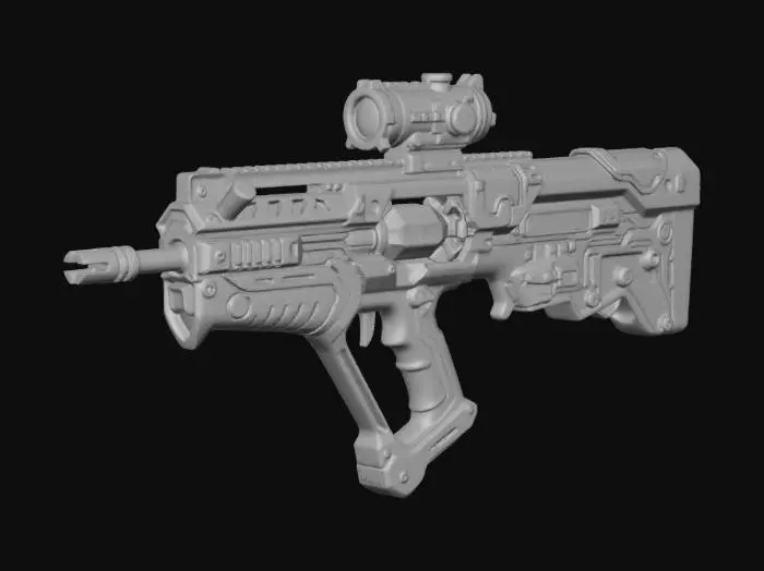 3D model for Futuristic Plasma Rifle-Y-C-X