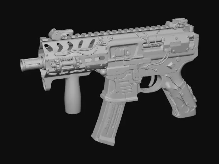 3D model for Neon Pulse Rifle X