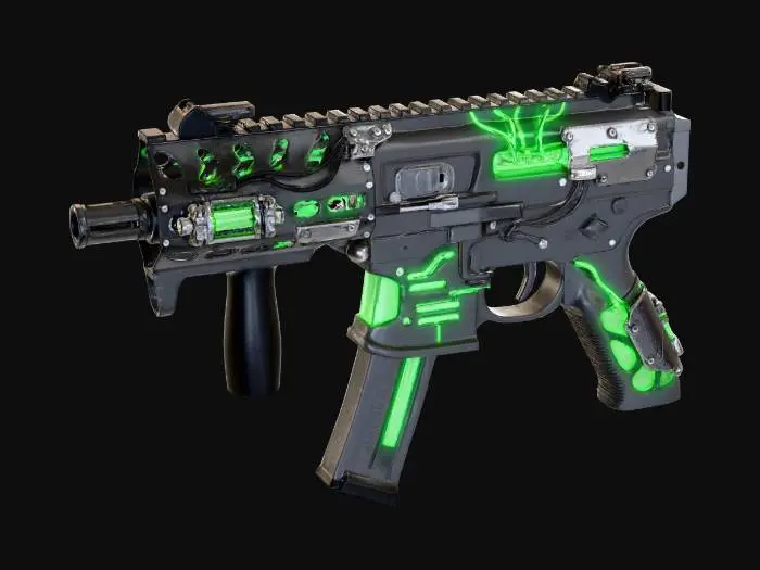 3D model for Neon Pulse Rifle X