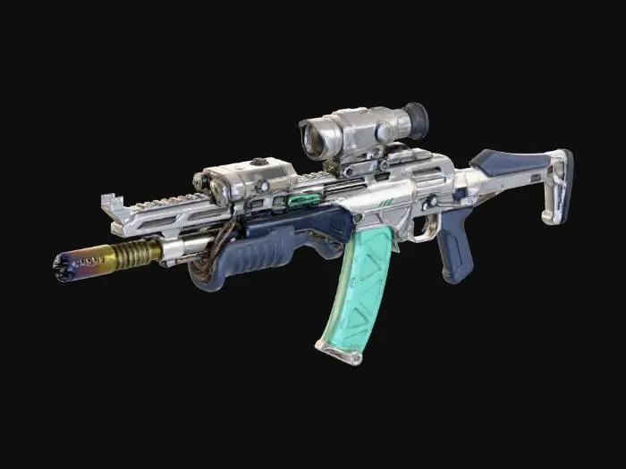 3D model for Futuristic Rifle X