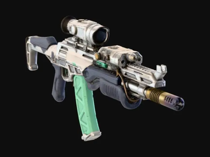 3D model for Futuristic Rifle X