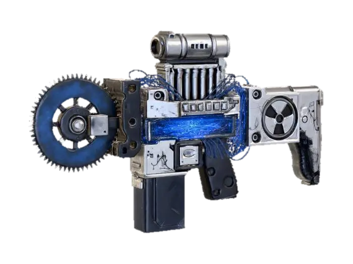 Tesla Power Saw Gun X - Electric 3D model, vytvořený pomocí AI