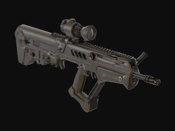 3D model for Tactical Bullpup Rifle X