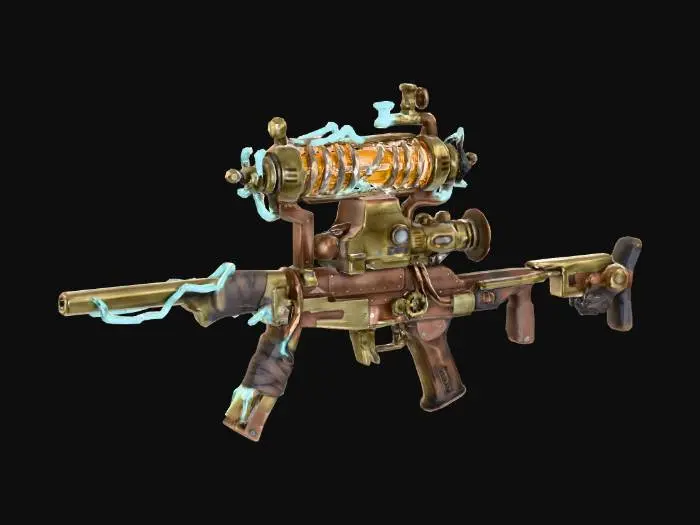 3D model for Steampunk Lightning Rifle