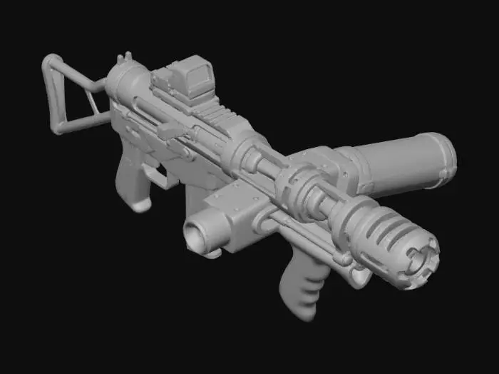 3D model for Futuristic Energy Rifle X