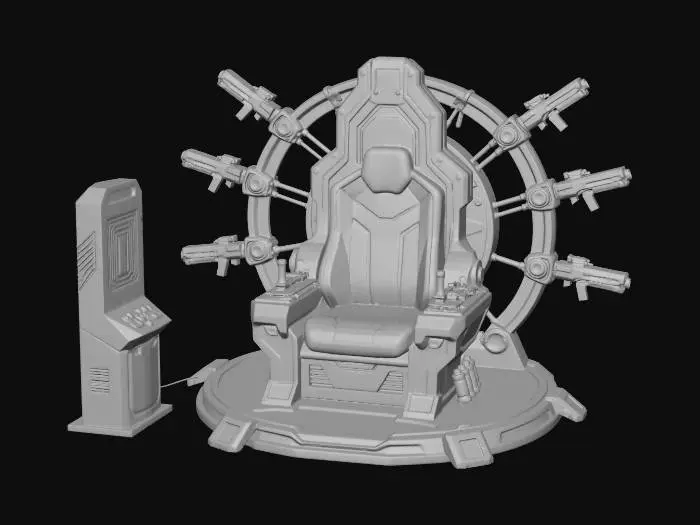 3D model for Neon Armory Throne X