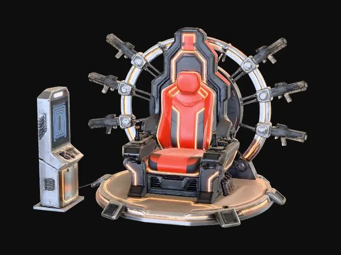 3D model for Neon Armory Throne X