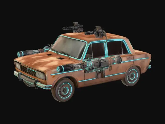 3D model for Neon Rust Raider X