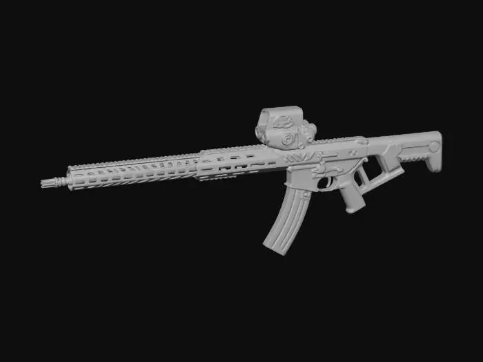3D model for Cerulean Vanguard Rifle X