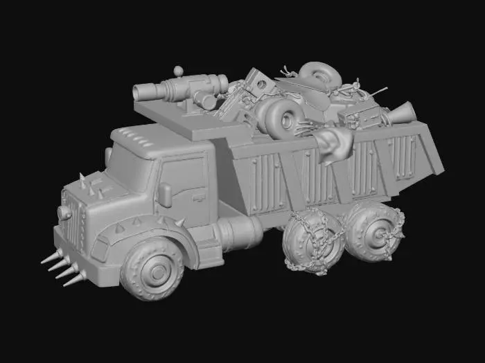 3D model for Hex-Camo Wasteland Hauler X