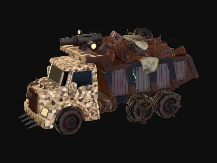 3D model for Hex-Camo Wasteland Hauler X