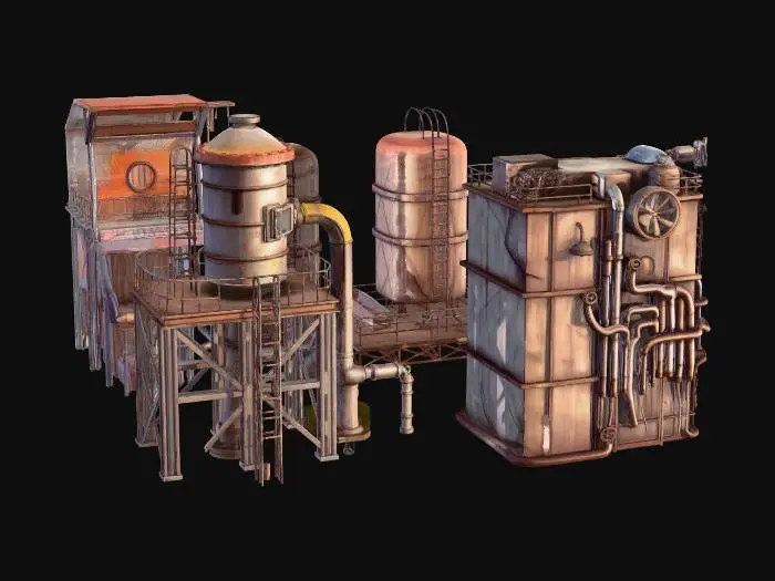 3D model for Rusted Foundry Comple.X